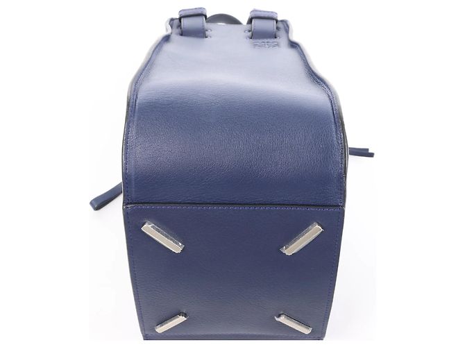 Borsa a mano 2Way in pelle LOEWE Hammock Medium in blu navy - vista 8