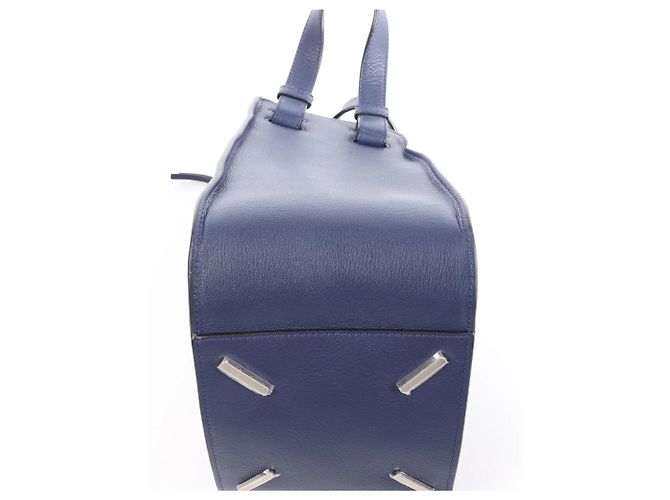 Borsa a mano 2Way in pelle LOEWE Hammock Medium in blu navy - vista 9