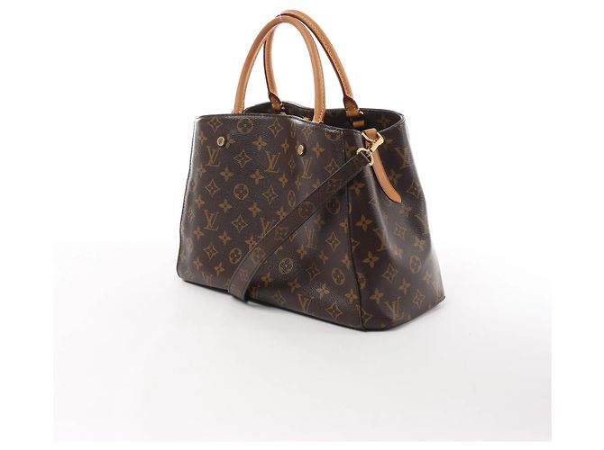 2Way Handtasche Louis Vuitton Montaigne MM aus Monogram Canvas in Braun M41056 Bordeaux - Ansicht 12