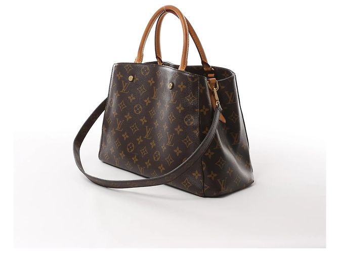 2Way Handtasche Louis Vuitton Montaigne MM aus Monogram Canvas in Braun M41056 Bordeaux - Ansicht 2