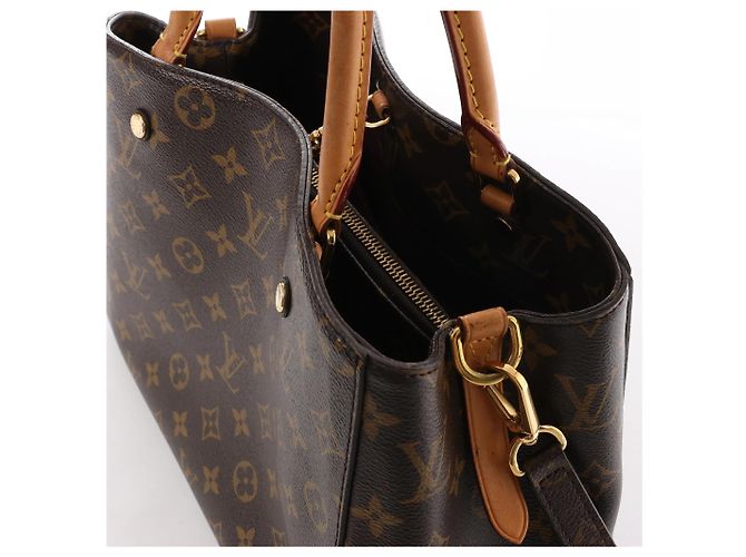 2Way Handtasche Louis Vuitton Montaigne MM aus Monogram Canvas in Braun M41056 Bordeaux - Ansicht 4