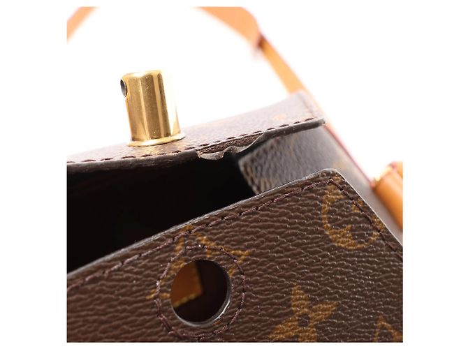 Borsa a tracolla Louis Vuitton Milk Box in tela Monogram marrone M44877 Beige - vista 13