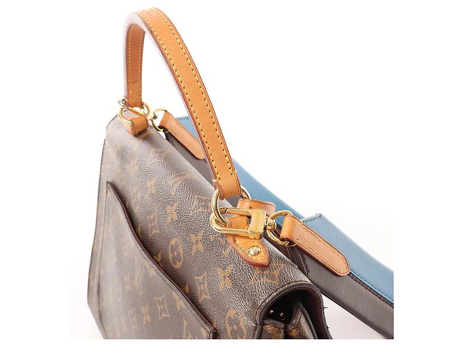 Borsa 2Way Louis Vuitton Cluny MM Monogram Canvas Marrone M42735 Bordò - vista 5