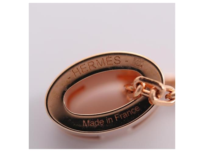 Hermès Collar Hermes Mini Pop H Rosa Dorado - vista 4