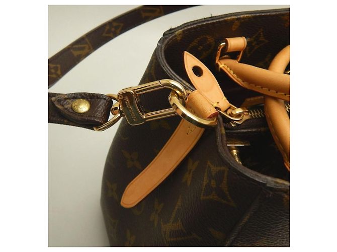 Borsa Louis Vuitton Monogram Montaigne BB Marrone - vista 12