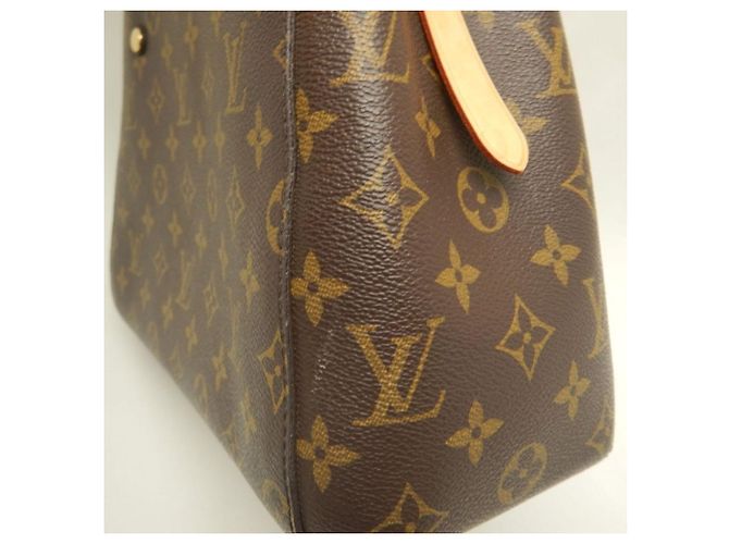 Borsa Louis Vuitton Monogram Montaigne BB Marrone - vista 15