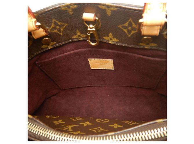 Borsa Louis Vuitton Monogram Montaigne BB Marrone - vista 5