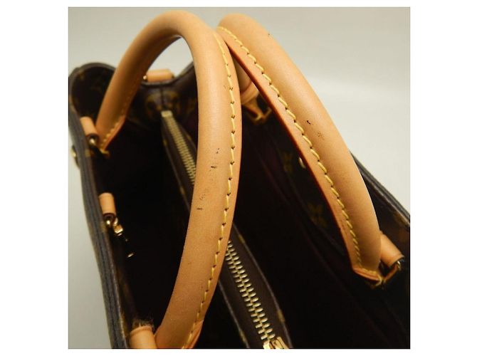Borsa Louis Vuitton Monogram Montaigne BB Marrone - vista 9