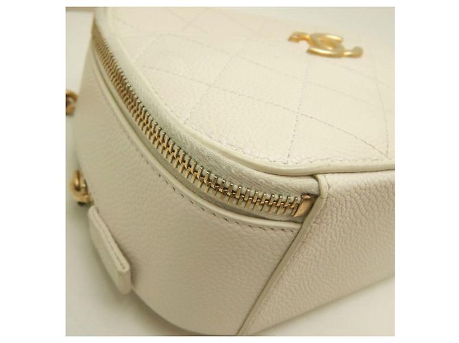Borsa a tracolla vanity bianca Chanel Bianco - vista 11
