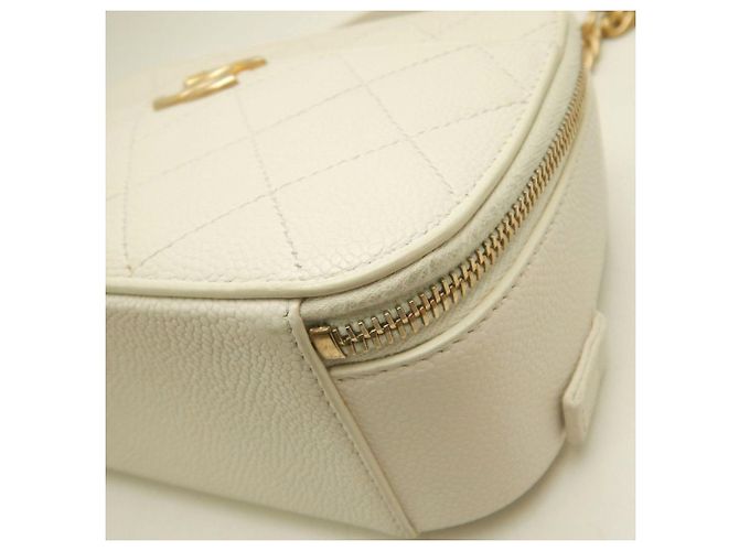 Borsa a tracolla vanity bianca Chanel Bianco - vista 12