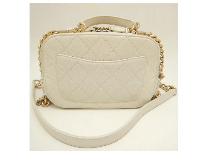 Borsa a tracolla vanity bianca Chanel Bianco - vista 4