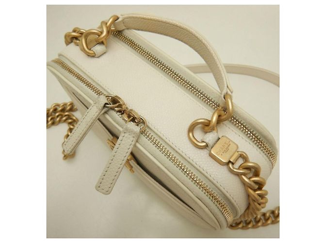 Borsa a tracolla vanity bianca Chanel Bianco - vista 6