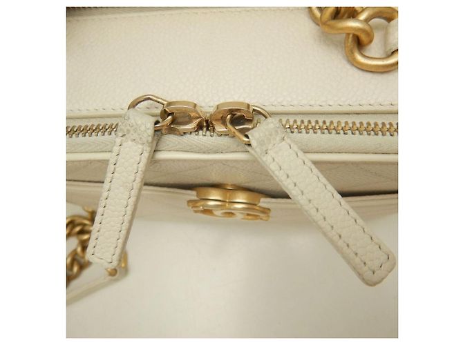 Borsa a tracolla vanity bianca Chanel Bianco - vista 8