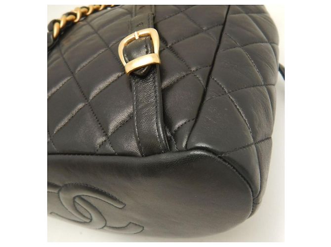 Zaino Chanel Matelassé in agnello nero - vista 15