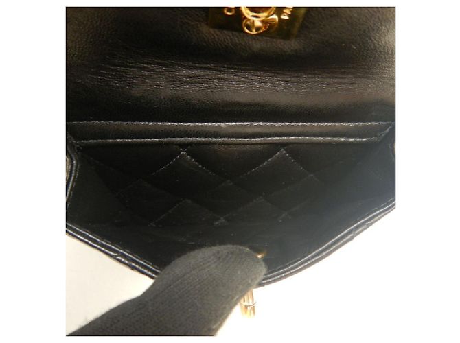 Zaino Chanel Matelassé in agnello nero - vista 20