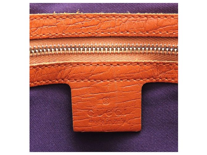Borsa Tote Mini GUCCI Sherry Line Beige Arancione Porpora - vista 7