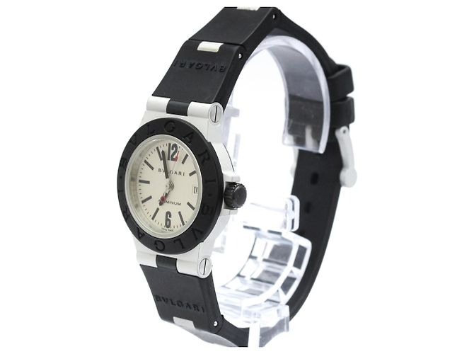 Bulgari Bvlgari Aluminium Rubber Quartz Damenuhr AL29A - Ansicht 2
