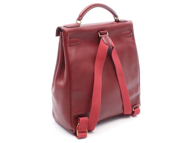 Hermès Zaino/Borsa Hermes Kelly Ad GM Rosso Bordò - vista 2