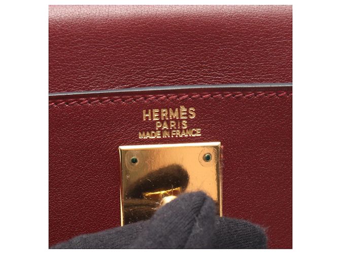 Hermès Zaino/Borsa Hermes Kelly Ad GM Rosso Bordò - vista 4
