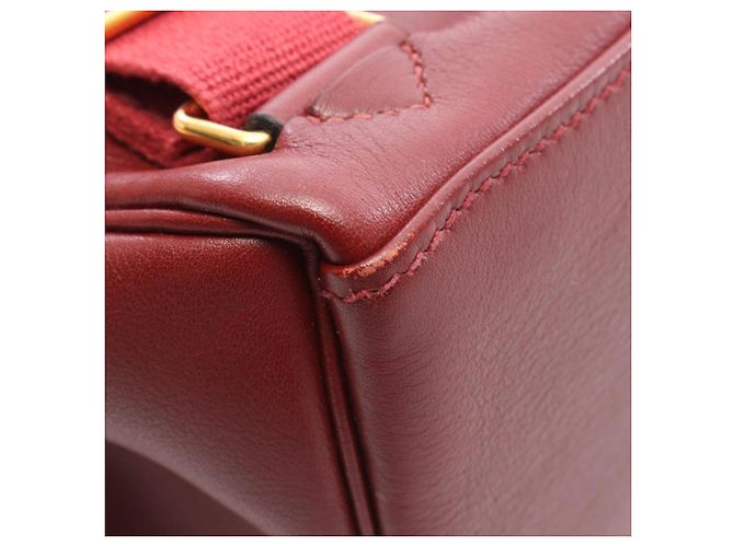 Hermès Zaino/Borsa Hermes Kelly Ad GM Rosso Bordò - vista 9