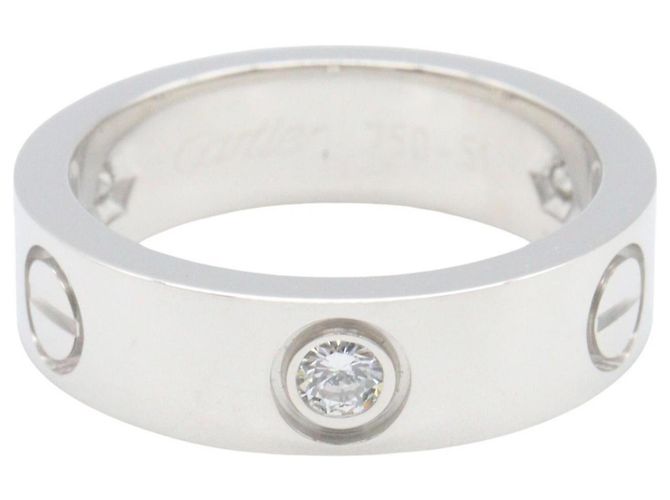 Anel Love da Cartier em ouro branco 18K Prata - vista 2