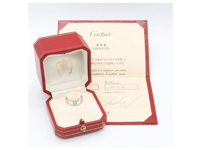 Anel Love da Cartier em ouro branco 18K Prata - vista 7
