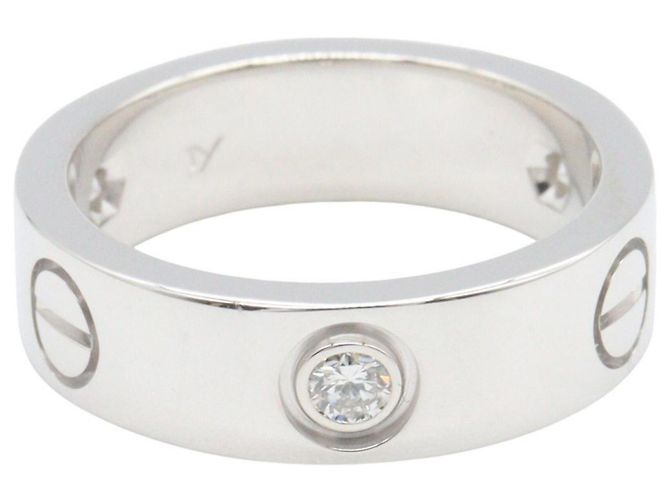 Cartier Love Ring aus 18K Weißgold Silber - Ansicht 2