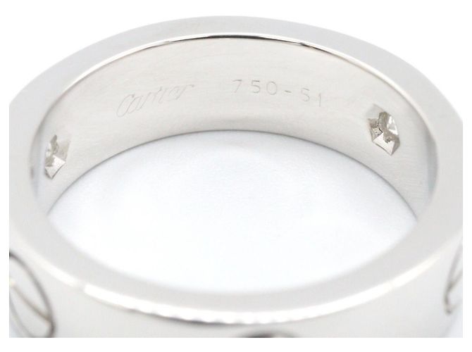Cartier Love Ring aus 18K Weißgold Silber - Ansicht 4