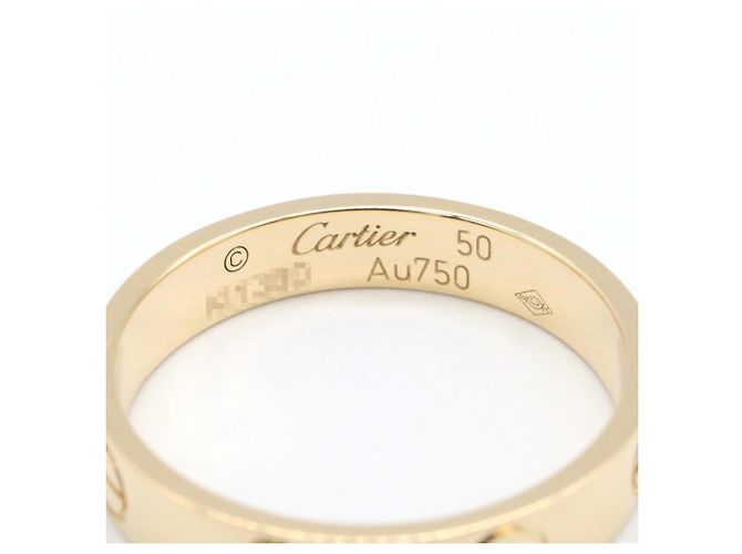 Anello Mini Love di Cartier in oro giallo 18K - vista 3