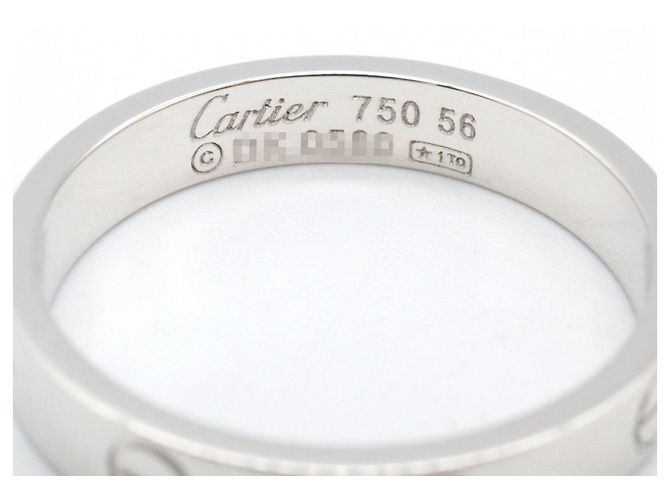 Anello Cartier Mini Love in oro bianco 18K - vista 3