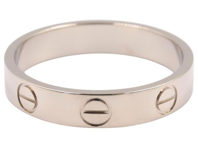 Cartier Mini Love Ring aus 18K Weißgold Silber - Ansicht 2