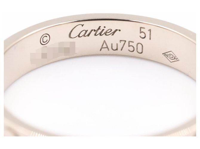 Cartier Mini Love Ring aus 18K Weißgold Silber - Ansicht 3