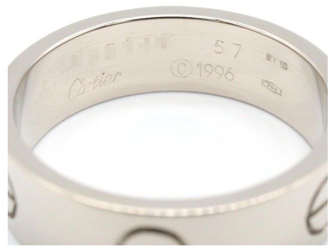 Cartier Love Ring aus 18K Weißgold Silber - Ansicht 3