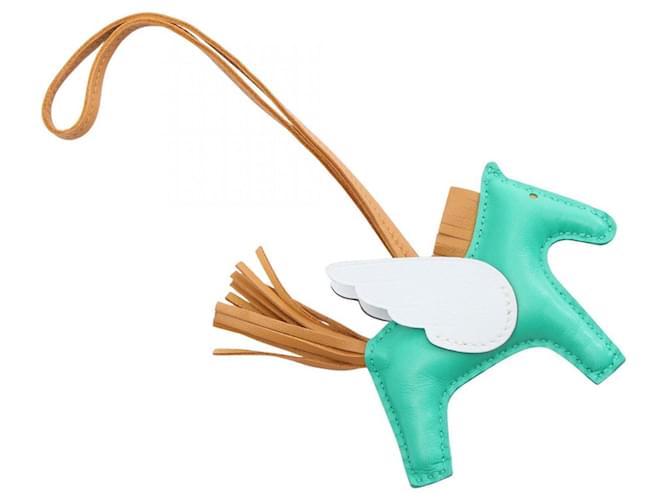 Hermès Charm Hermes Rodeo Pegasus PM Marrone Blu Verde - vista 2