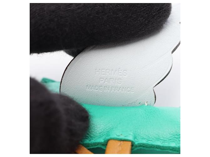Hermès Charm Hermes Rodeo Pegasus PM Marrone Blu Verde - vista 3
