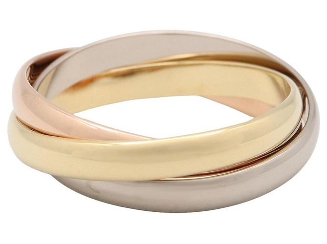 Anillo Trinity de Cartier Plata Dorado - vista 2