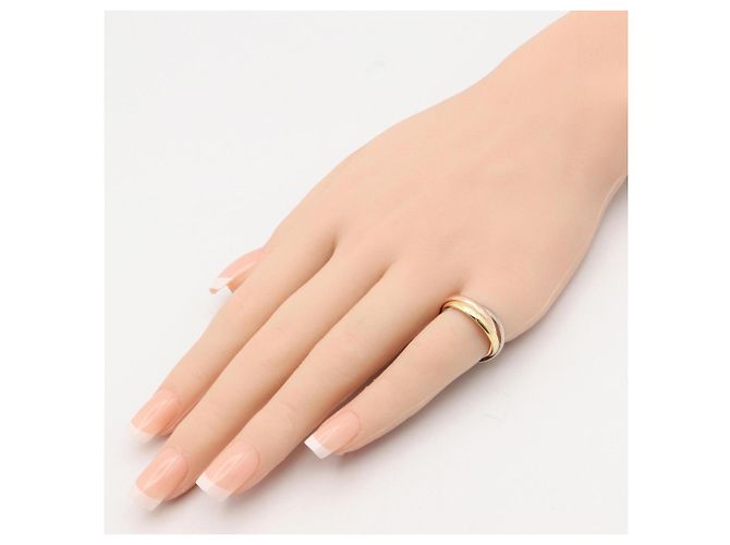 Anillo Trinity de Cartier Plata Dorado - vista 6