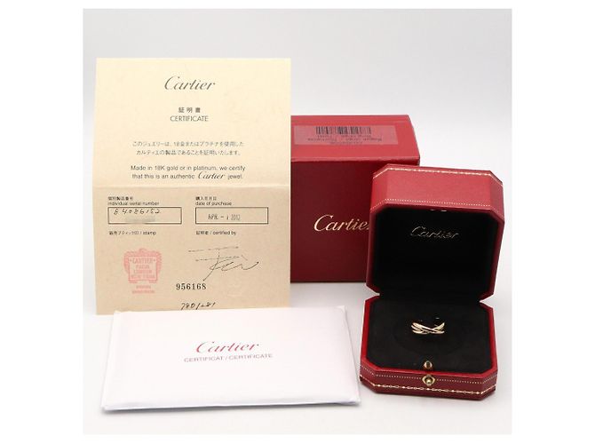 Anillo Trinity de Cartier Plata Dorado - vista 7
