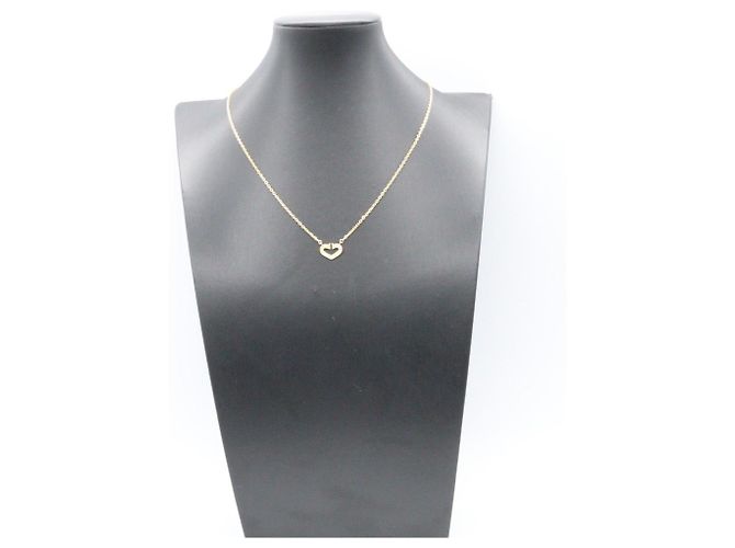 Collana Cartier C Heart in diamante e oro giallo 18K D'oro - vista 5