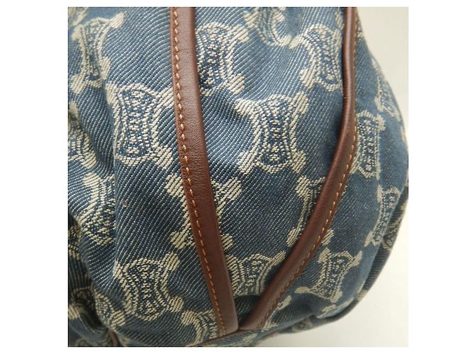 Céline Celine Bittersweet Paris Macadam Handtasche Braun Blau - Ansicht 12
