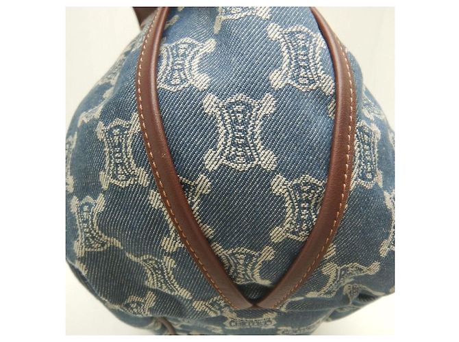 Céline Celine Bittersweet Paris Macadam Handtasche Braun Blau - Ansicht 13
