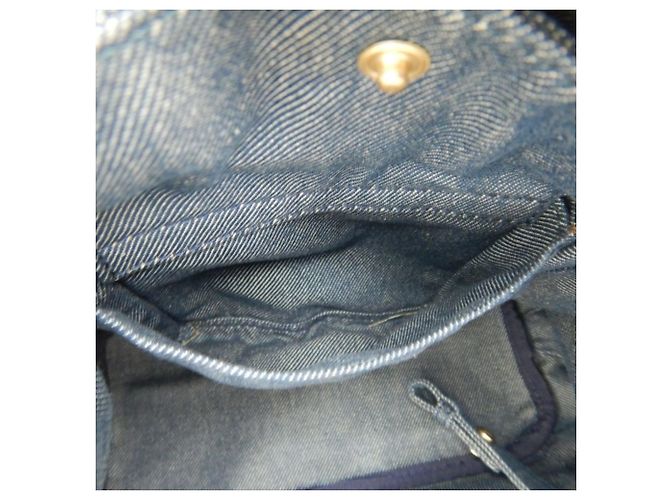 Céline Celine Bittersweet Paris Macadam Handtasche Braun Blau - Ansicht 14