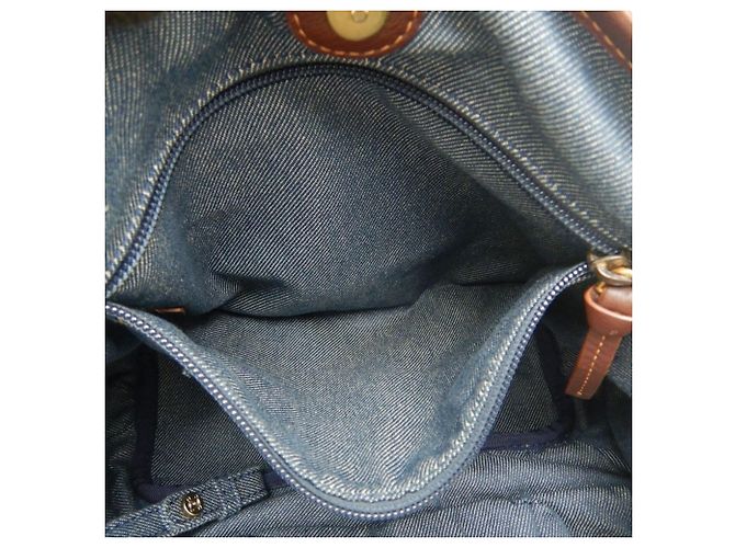 Céline Celine Bittersweet Paris Macadam Handtasche Braun Blau - Ansicht 15