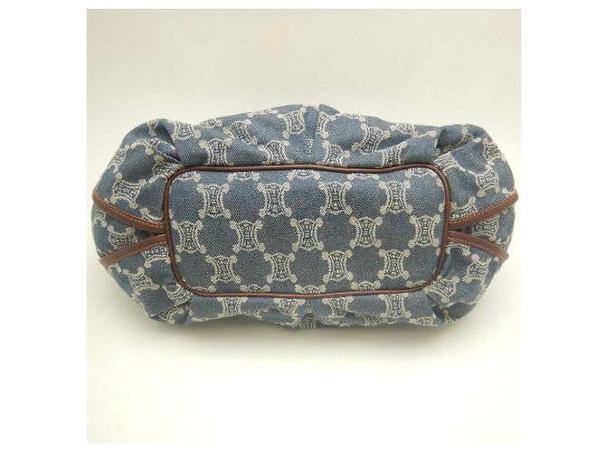 Céline Celine Bittersweet Paris Macadam Handtasche Braun Blau - Ansicht 6