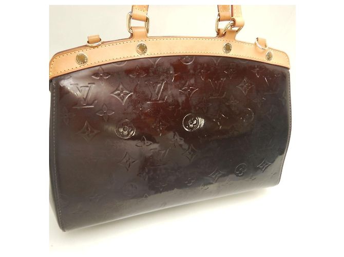 Borsa Louis Vuitton Monogram Vernis Blair MM Bordò - vista 13