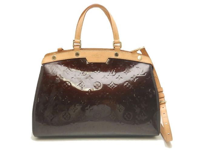 Borsa Louis Vuitton Monogram Vernis Blair MM Bordò - vista 2