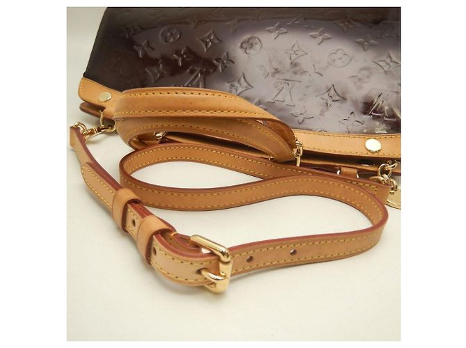 Borsa Louis Vuitton Monogram Vernis Blair MM Bordò - vista 5