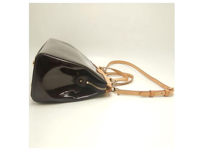 Borsa Louis Vuitton Monogram Vernis Blair MM Bordò - vista 6