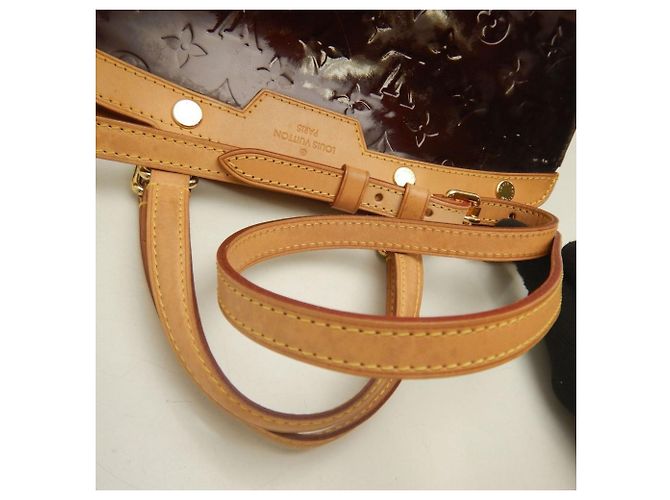 Borsa Louis Vuitton Monogram Vernis Blair MM Bordò - vista 8