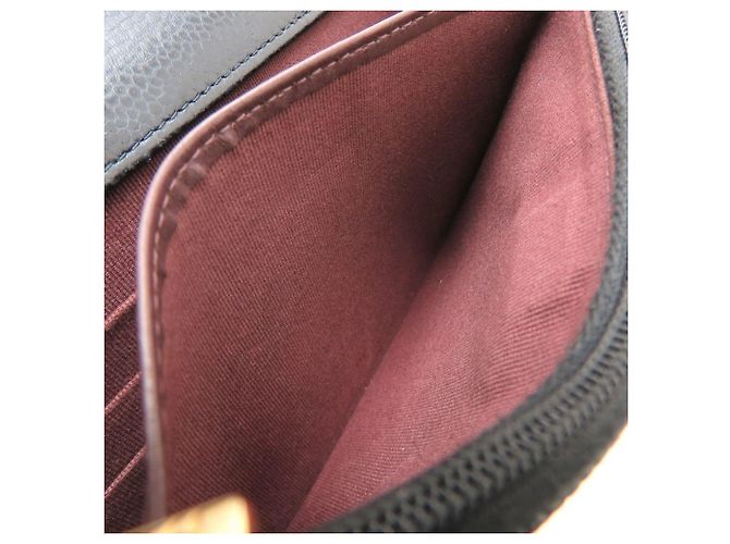 Portafoglio con catena in pelle di vitello martellata nera Chanel Nero - vista 10
